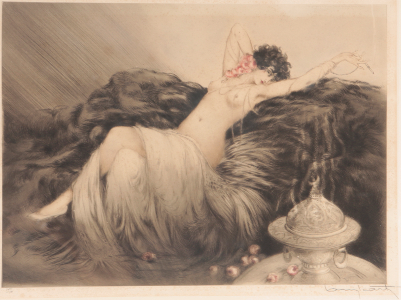 LOUIS ICART (1888-1950), 'Smoke'