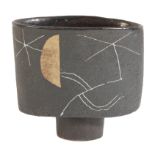 *JOHN MALTBY (1936-2020): A HAND-BUILT STONEWARE FOOTED VESSEL