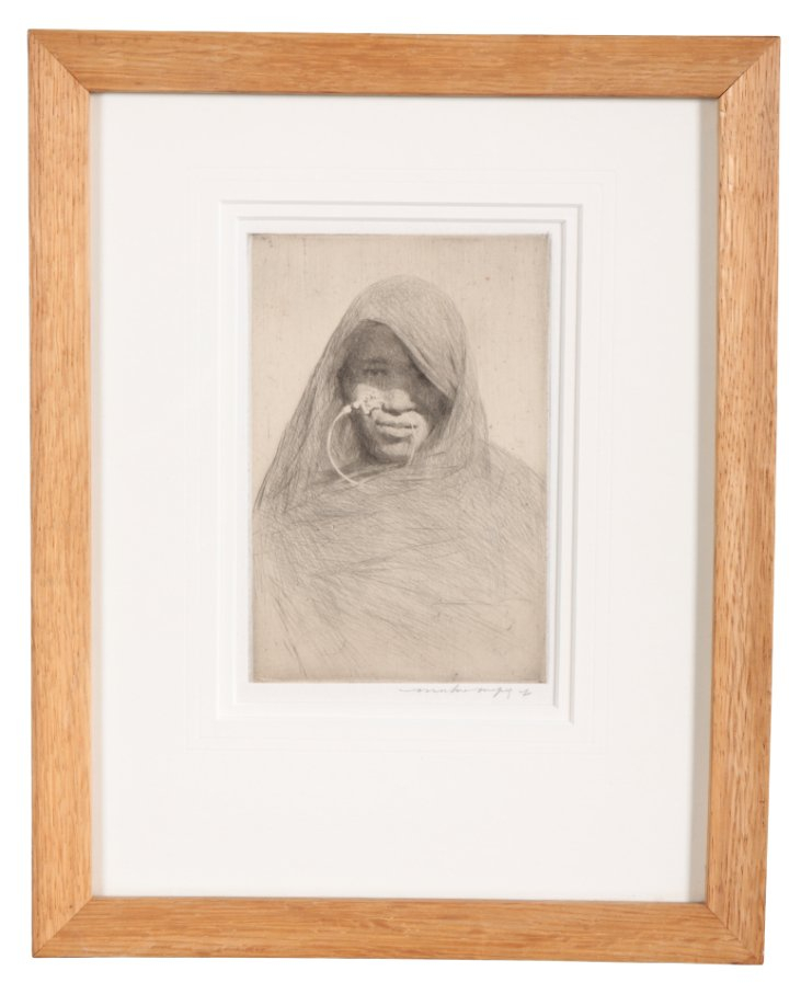 MORTIMER LUDDINGTON MENPES (1855-1938) Portrait of an Indian woman - Bild 2 aus 4