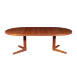 LAURITS M LARSEN FOR AM MOBLER: A TEAK EXTENDING DINING TABLE