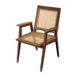 PIERRE JEANNERET (1896-1967) FOR CHANDIGARH: A TEAK ARMCHAIR PJ-010619