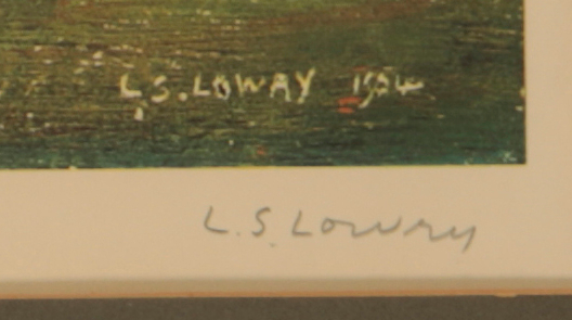 *LAURENCE STEPHEN LOWRY (1887-1976) 'Landscape with farm buildings' - Bild 3 aus 4