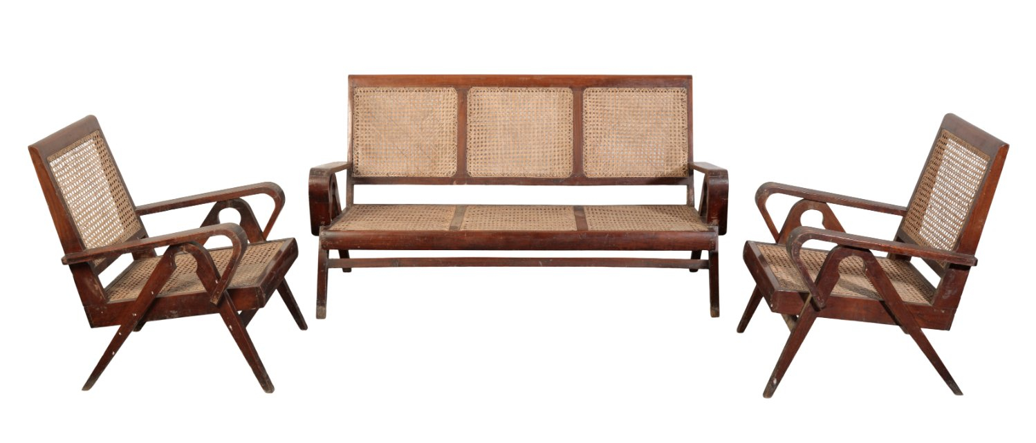 PIERRE JEANNERET (1896-1967) FOR CHANDIGARH: A SUITE OF TEAK LOUNGE FURNITURE PJ-010705 - Image 3 of 3