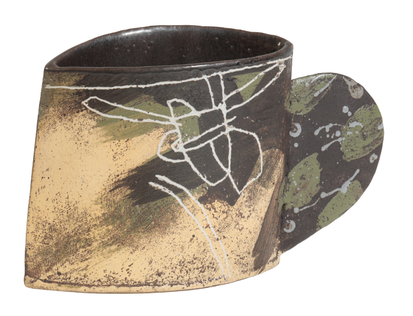 *JOHN MALTBY (1936-2020): A HAND-BUILT STONEWARE CUP VESSEL