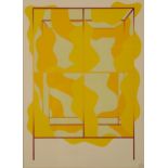 *ROLAND PICHE (B. 1938) 'Yellow and Red Space Frame'