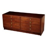 ARCHIE SHINE DESIGN FOR HEAL FURNITURE: A ROSEWOOD LOW CHEST OF DRAWERS