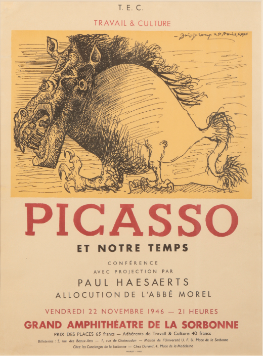 TWO REPRODUCTION PICASSO EXHIBITION POSTERS