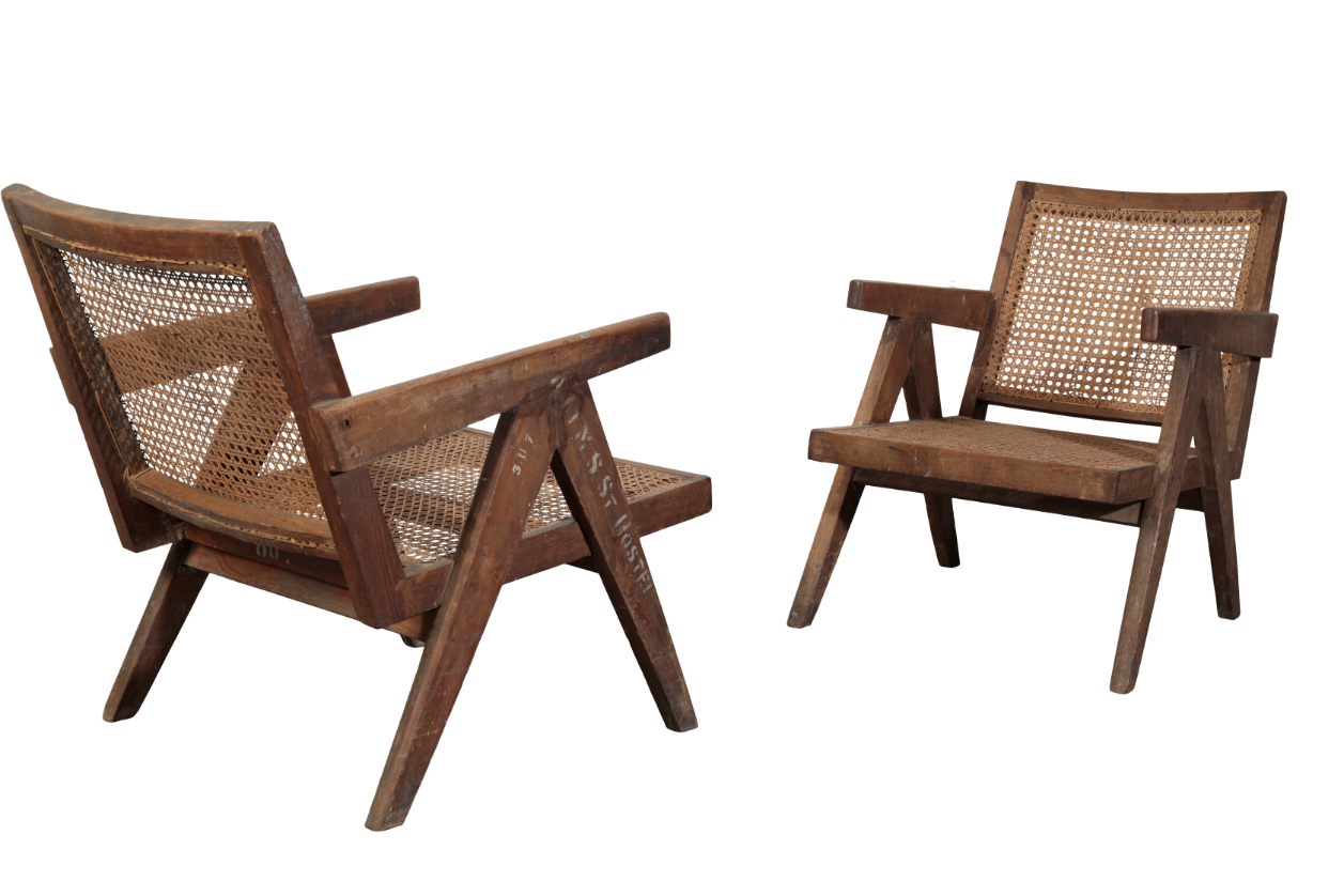 PIERRE JEANNERET (1896-1967) FOR CHANDIGARH: A PAIR OF TEAK ARMCHAIRS PJ-010104T - Image 8 of 8
