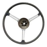 A LAND ROVER SERIES 2 STEERING WHEEL