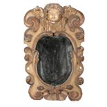 A GILTWOOD MIRROR, POSSIBLY FLORENTINE