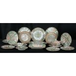 TWENTY-ONE PIECES OF 19TH CENTURY AND LATER CHINESE FAMILLE ROSE PORCELAIN