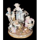 A LATE 19TH CENTURY MEISSEN PORCELAIN GROUP