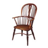 AN ASH AND ELM WINDSOR CHAIR