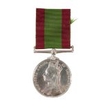 AFGHANISTAN MEDAL TO 1609 PTE J HAMILTON 1/5TH FUSRS