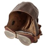 CIVIL FLYING HELMET AND GOGGLES