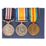 MILITARY MEDAL PAIR TO CPL H WRAY WEST YORKSHIRE REGT