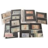 A LARGE COLLECTION OF MIXED WORLD BANK NOTES