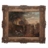 STYLE OF GEORGE MORLAND (1762 1804), COUNTRY BRIDGE SCENE