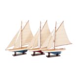 THREE MODEL YACHTS