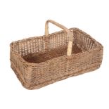 A LARGE WICKER BASKET