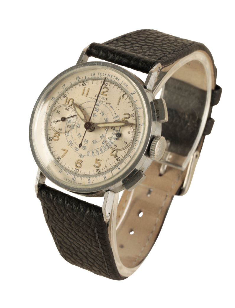 DOXA ANTIMAGNETIQUE: A GENTLEMAN'S CHRONOGRAPH STAINLESS STEEL WRISTWATCH - Image 4 of 5