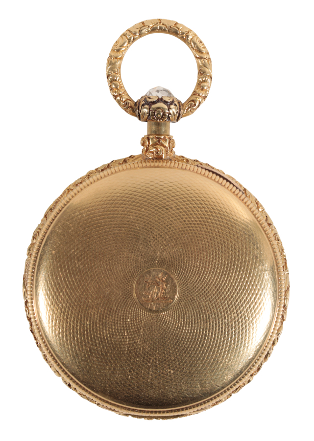 THOMAS HAMLET: A GENTLEMAN'S 18CT GOLD QUARTER REPEATING POCKET WATCH - Image 8 of 12