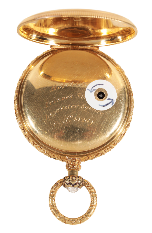 THOMAS HAMLET: A GENTLEMAN'S 18CT GOLD QUARTER REPEATING POCKET WATCH - Image 9 of 12