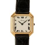 ASPREY: A LADY'S 18CT GOLD WRISTWATCH