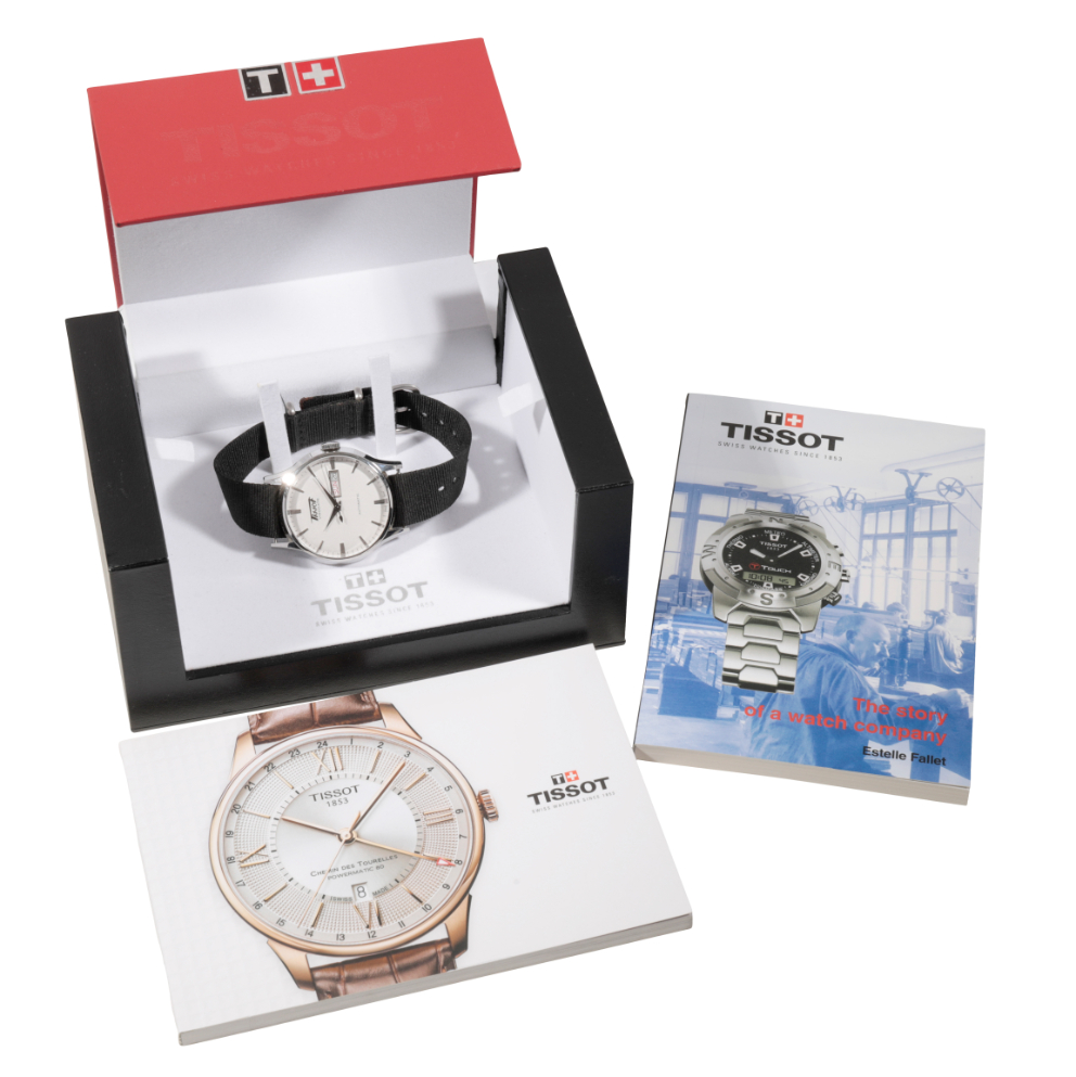 TISSOT: A GENTLEMAN'S STAINLESS STEEL WRISTWATCH - Image 2 of 2