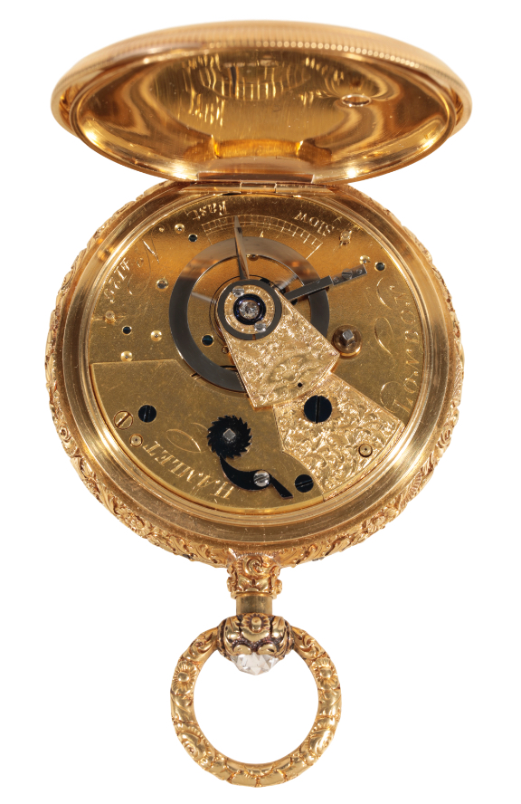 THOMAS HAMLET: A GENTLEMAN'S 18CT GOLD QUARTER REPEATING POCKET WATCH - Image 6 of 12