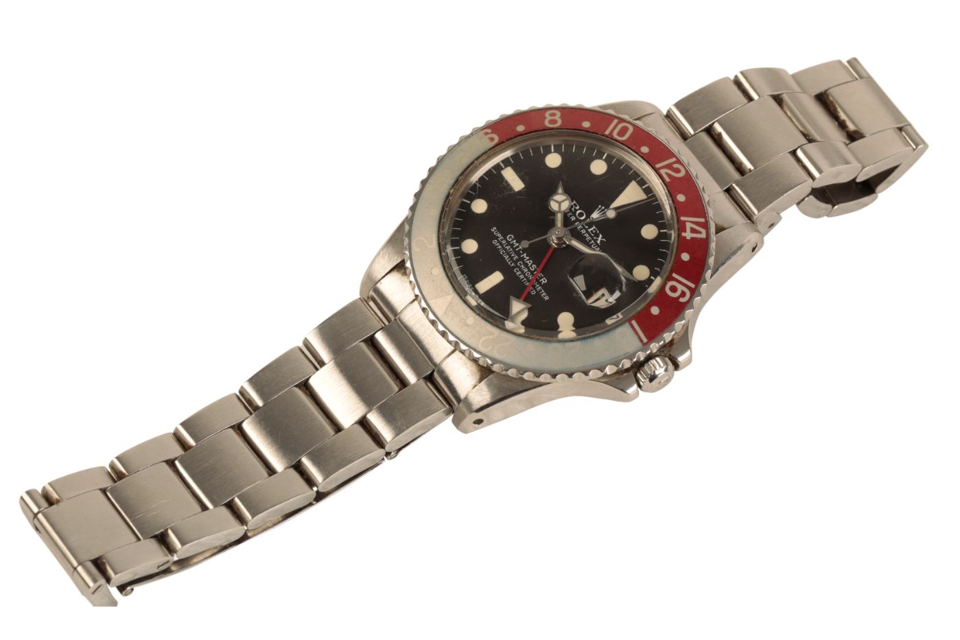 ROLEX GMT-MASTER OYSTER PERPETUAL: A GENTLEMAN'S STAINLESS STEEL BRACELET WATCH - Image 5 of 8