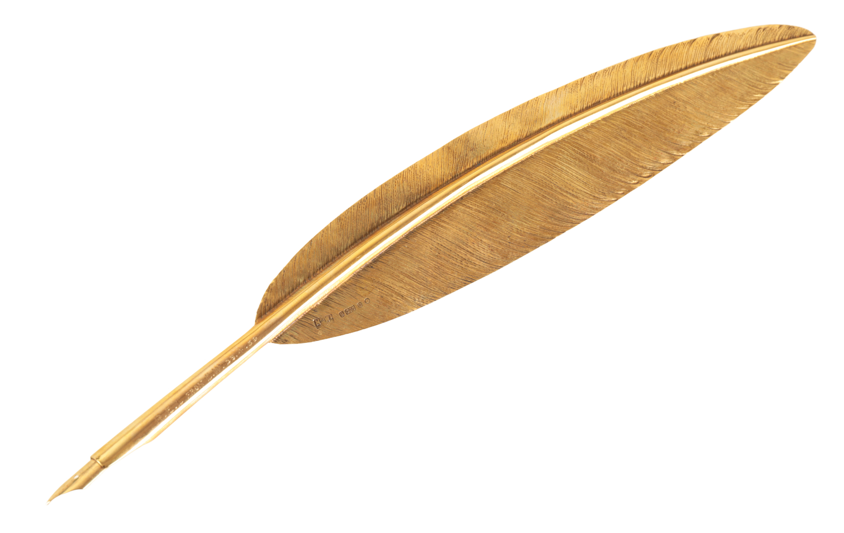 A 9CT GOLD SILVER QUILL - Image 6 of 6