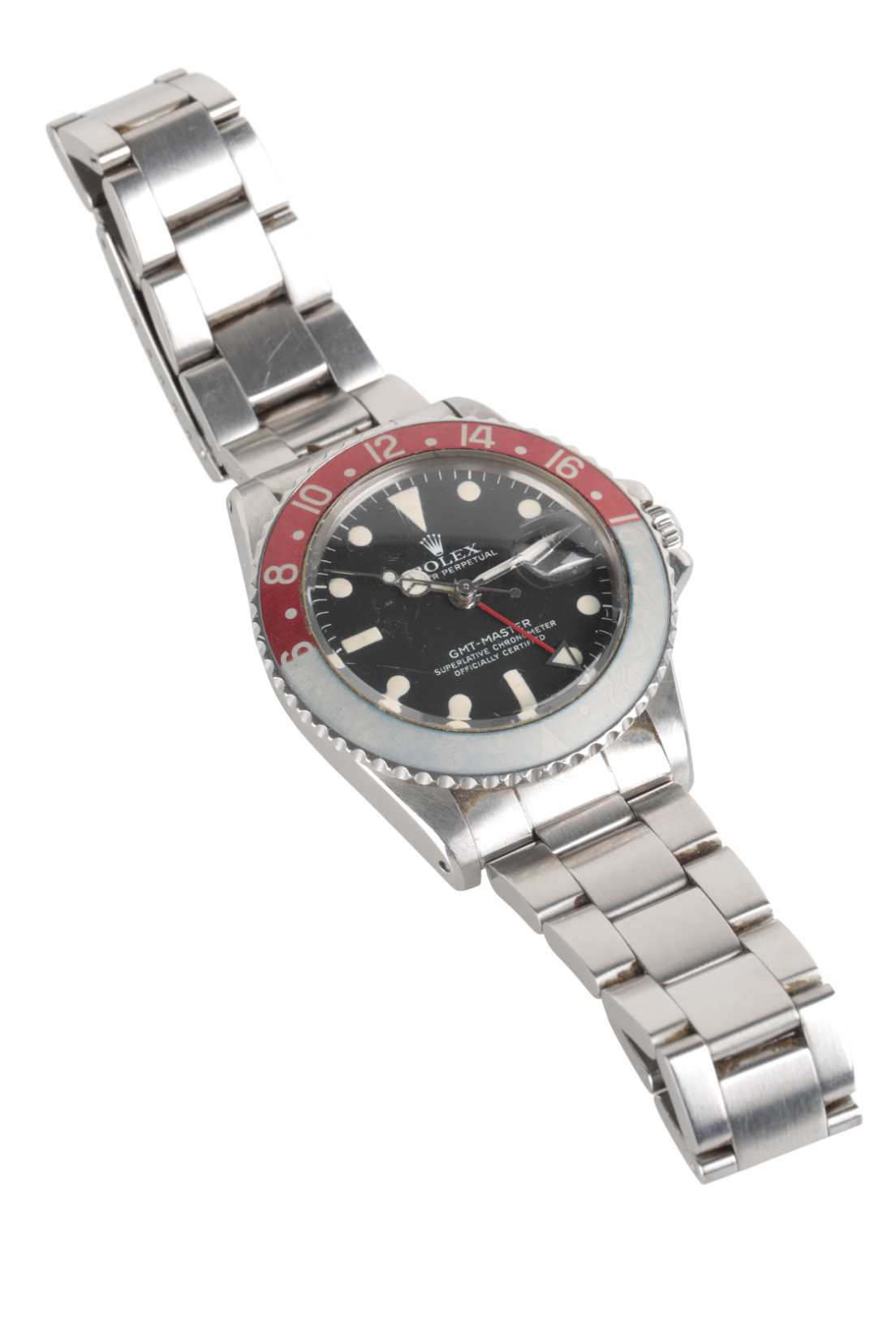 ROLEX GMT-MASTER OYSTER PERPETUAL: A GENTLEMAN'S STAINLESS STEEL BRACELET WATCH - Image 8 of 8