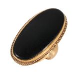 AN ONYX DRESS RING