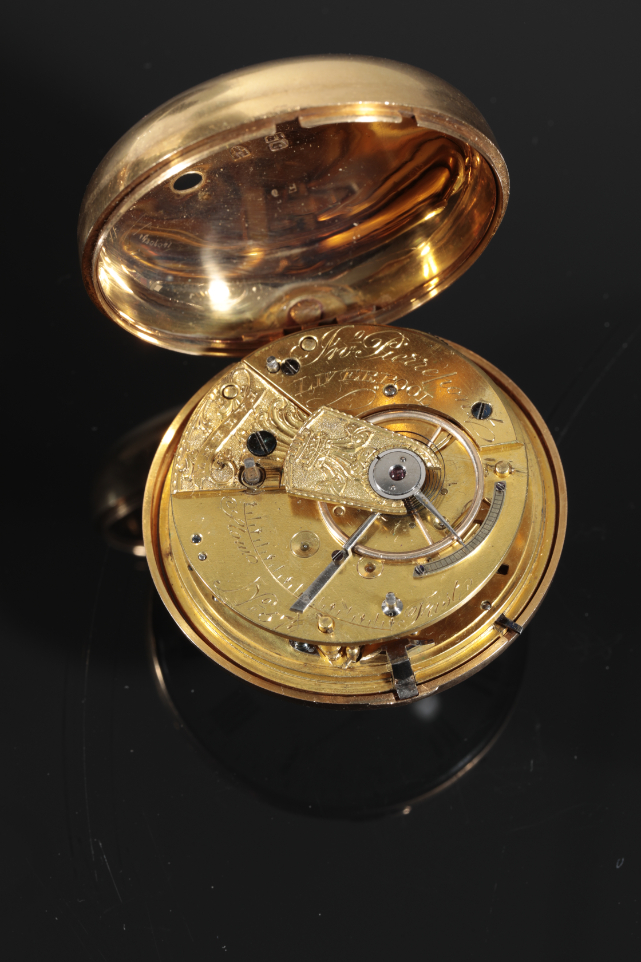 THOMAS HAMLET: A GENTLEMAN'S 18CT GOLD QUARTER REPEATING POCKET WATCH - Image 11 of 12