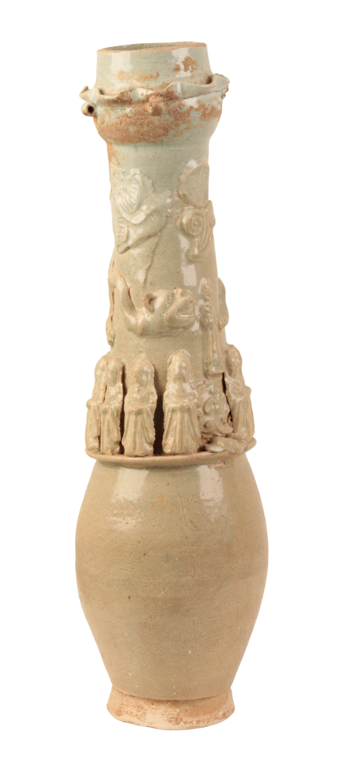 A CHINESE QINGBAI FUNERARY VASE - Image 3 of 6