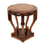 A CHINESE BOXWOOD STOOL