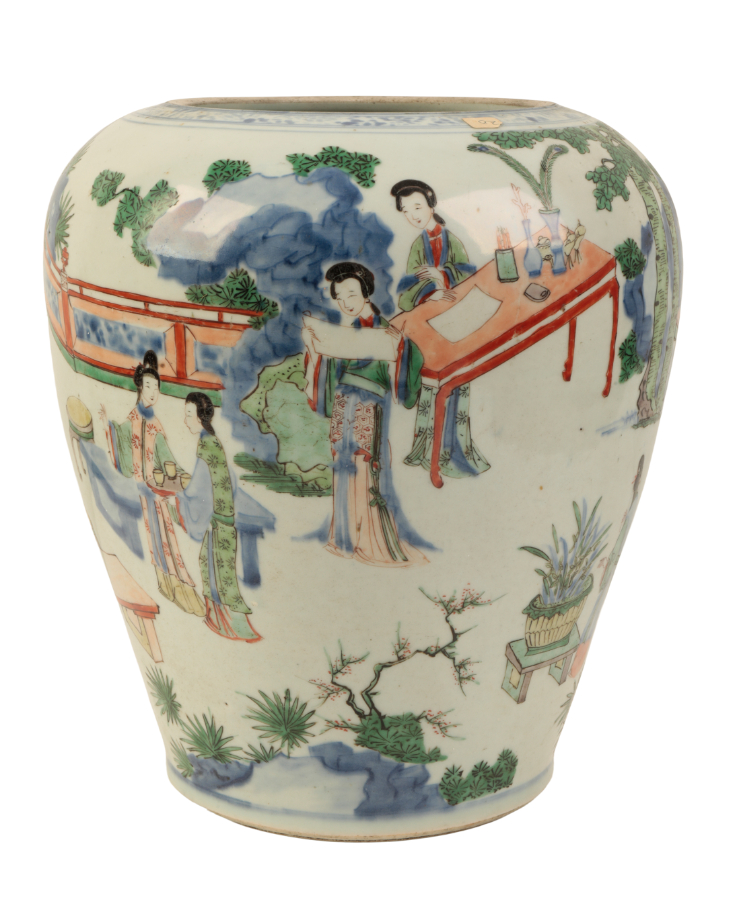 A CHINESE WUCAI VASE - Image 3 of 6