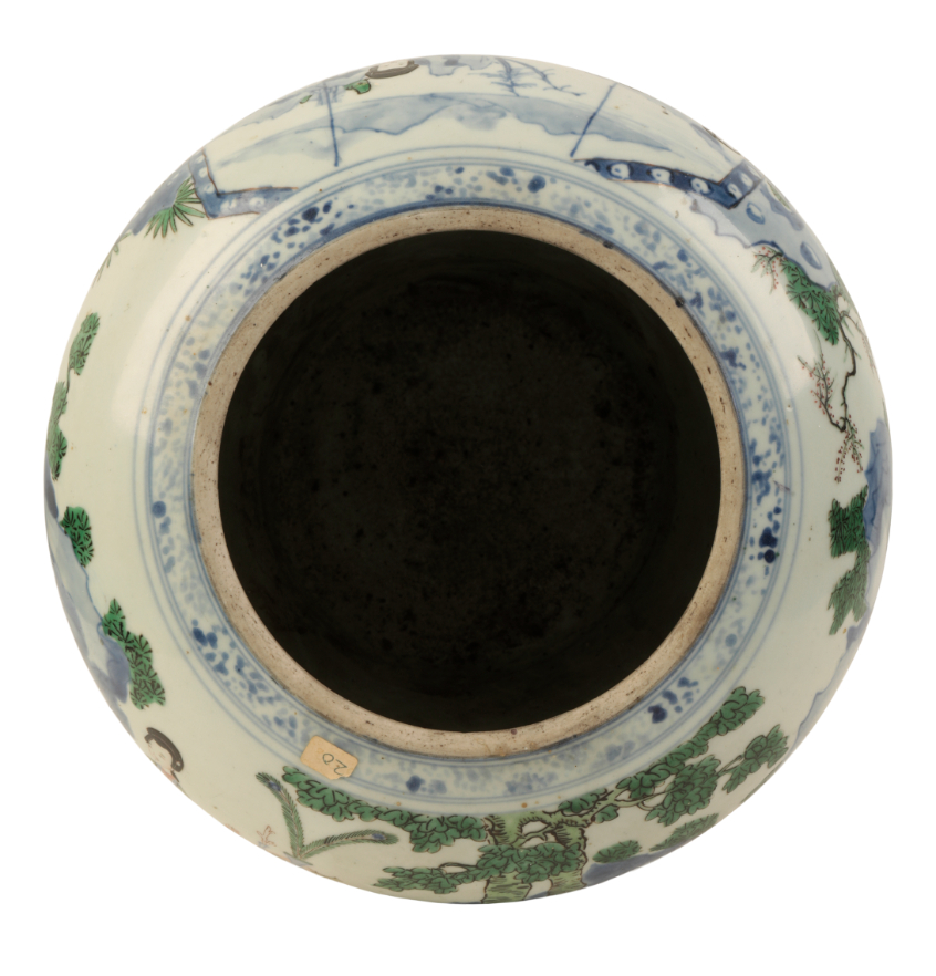 A CHINESE WUCAI VASE - Image 6 of 6