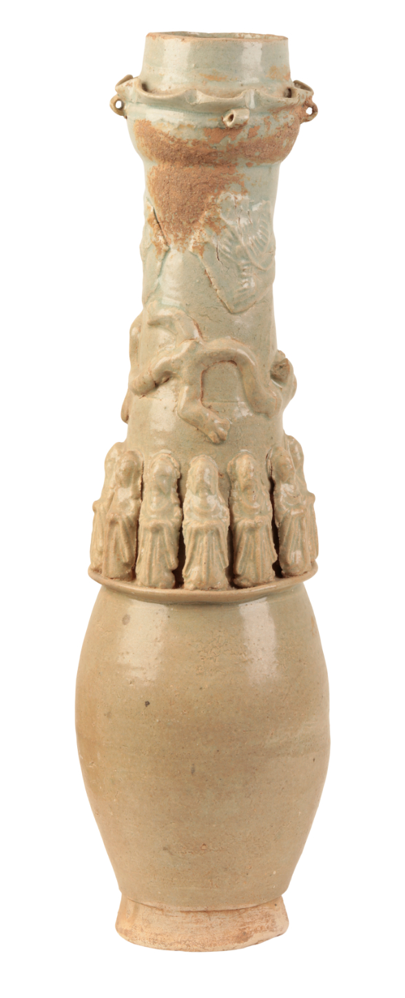 A CHINESE QINGBAI FUNERARY VASE - Image 4 of 6