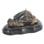 AFTER JEAN-BAPTISTE CARPEAUX (1827-1875) BRONZE OF A SLEEPING WOMAN