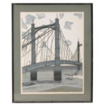 EDWARD BAWDEN R.A. (1903-1989), 'THE ALBERT BRIDGE'