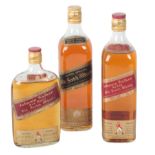 JOHNNIE WALKER: THREE 1970'S/1980'S BOTTLES OF BLENDED SCOTCH WHISKY