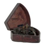 A 19TH CENTURY BLACK LACQUERED SEXTANT BY S.W. SILVER & CO, CORNHILL