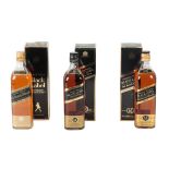 JOHNNIE WALKER: THREE BOXED 75CL BOTTLES OF 'BLACK LABEL' 12 Y.O. BLENDED SCOTCH WHISKY