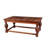 AN 18TH CENTURY OAK REFECTORY TABLE