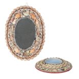 A SHELL MOUNTED MIRROR