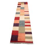 A CONTEMPORARY KILIM RUNNER