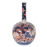 A JAPANESE IMARI BOTTLE VASE