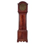 ROSKELL & SON OF LIVERPOOL: A GEORGE III MAHOGANY LONGCASE CLOCK
